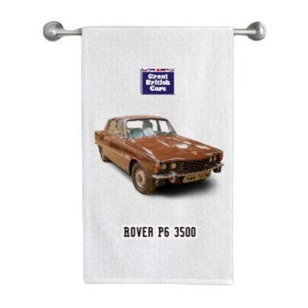Rover P6 3500 Cotton Tea Towel
