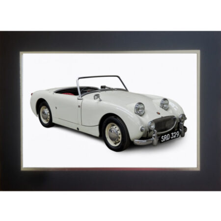 Austin Healey Sprite Sublimation Photo Print 12"x8" in Black Card Folder