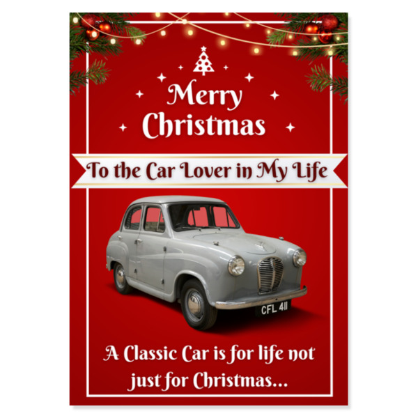 Austin A30 Christmas Card
