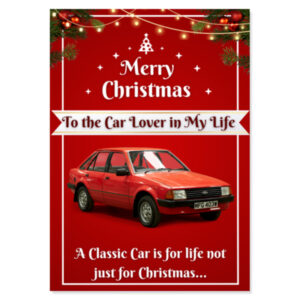 Ford Escort MK3 Christmas Card