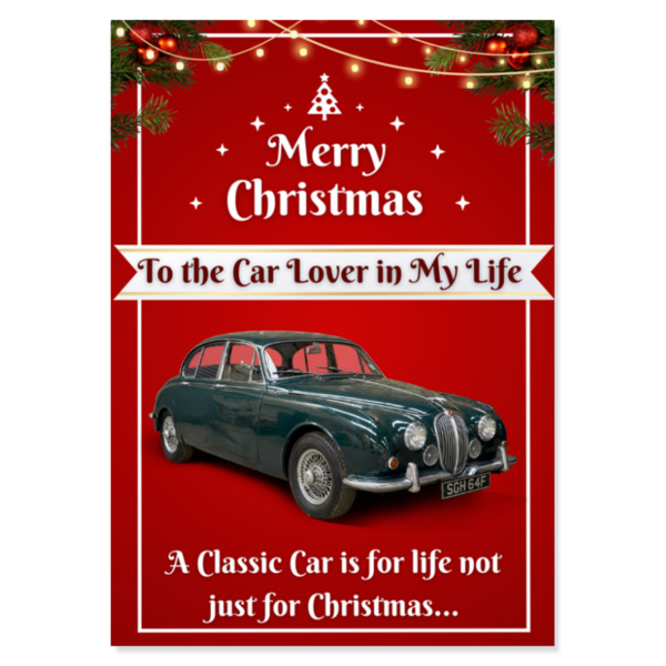 Jaguar MK2 Christmas Card