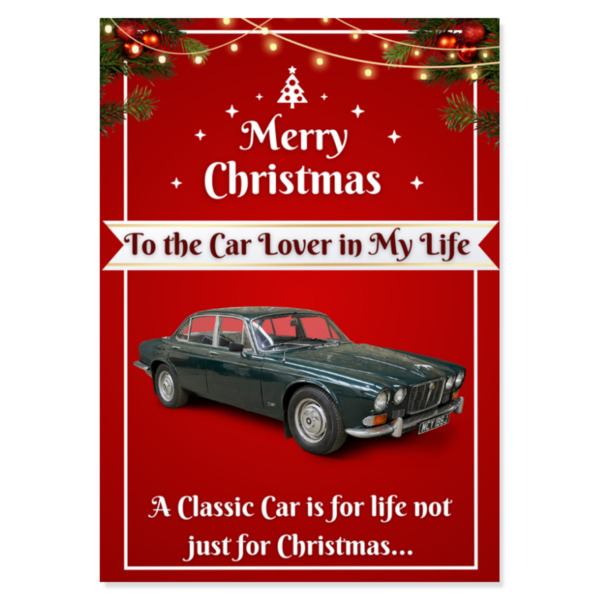 Jaguar XJ6 Christmas Card