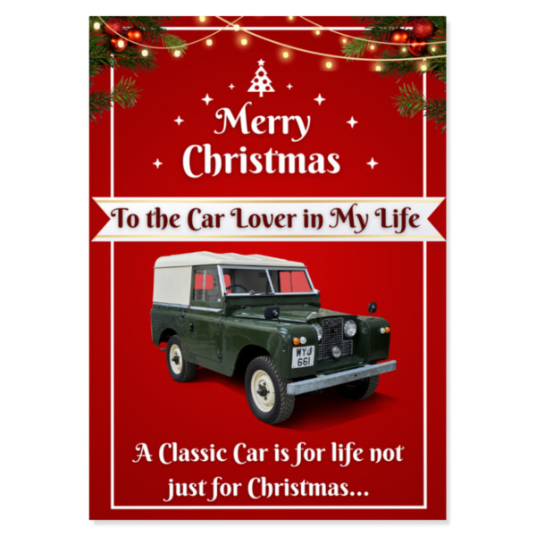 Land Rover Series II Christmas Card