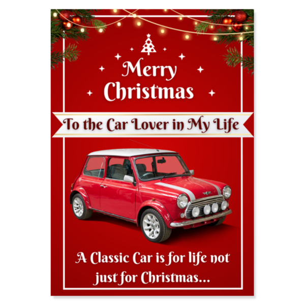 Mini Cooper Sport Christmas Card