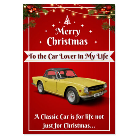 Triumph TR6 Christmas Card