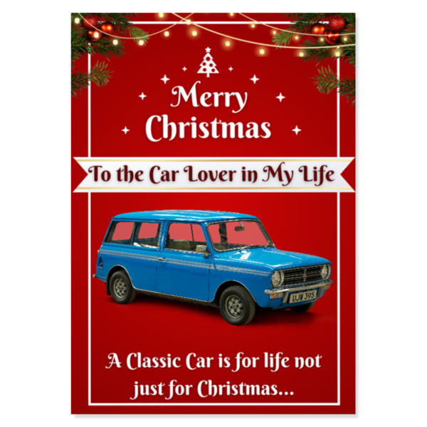 Mini Clubman Estate Christmas Card
