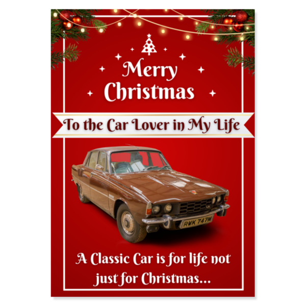 Rover P6 Christmas Card
