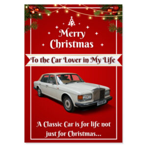Rolls Royce Silver Spirit Christmas Card