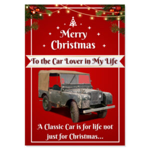 Land Rover Series I Christmas Card