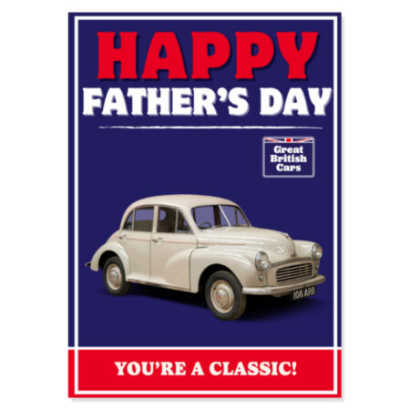 Morris Minor Fathers Day Card