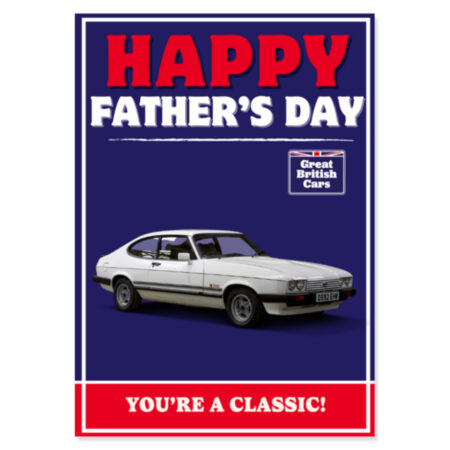 Ford Capri Fathers Day Card
