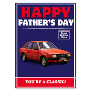 Ford Escort MK3 Fathers Day Card