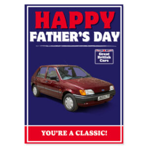 Ford Fiesta MK3 Fathers Day Card