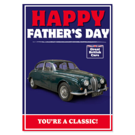 Jaguar MK2 Fathers Day Card