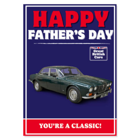 Jaguar XJ6 Fathers Day Card