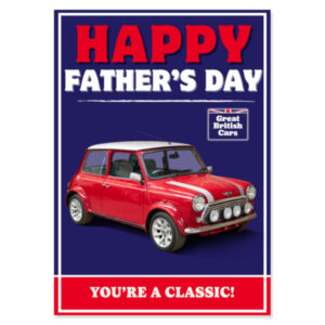 Mini Cooper Fathers Day Card