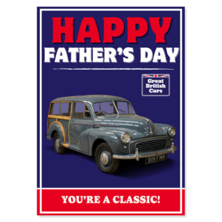 Morris Minor Traveller Fathers Day Card