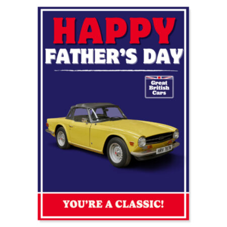 Triumph TR6 Fathers Day Card