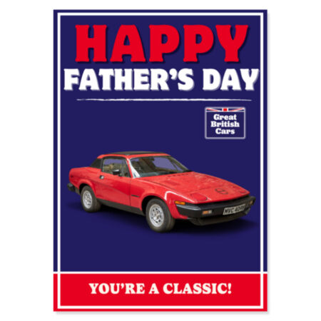Triumph TR7 Fathers Day Card