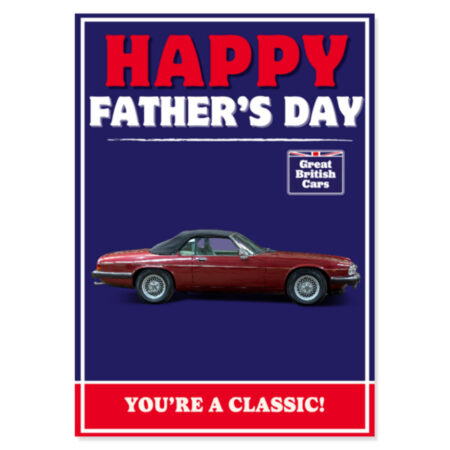 Jaguar XJS Fathers Day Card