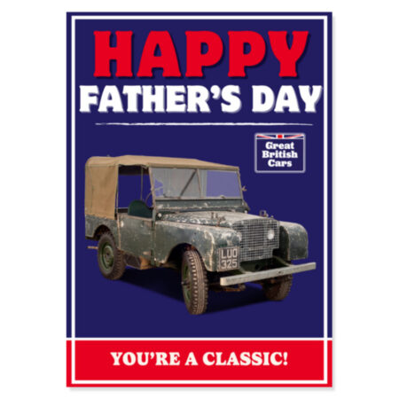 Land Rover Series I Fathers Day Card