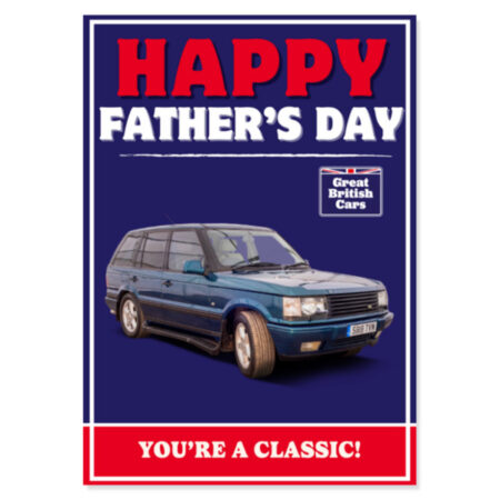 Range Rover Fathers Day Card